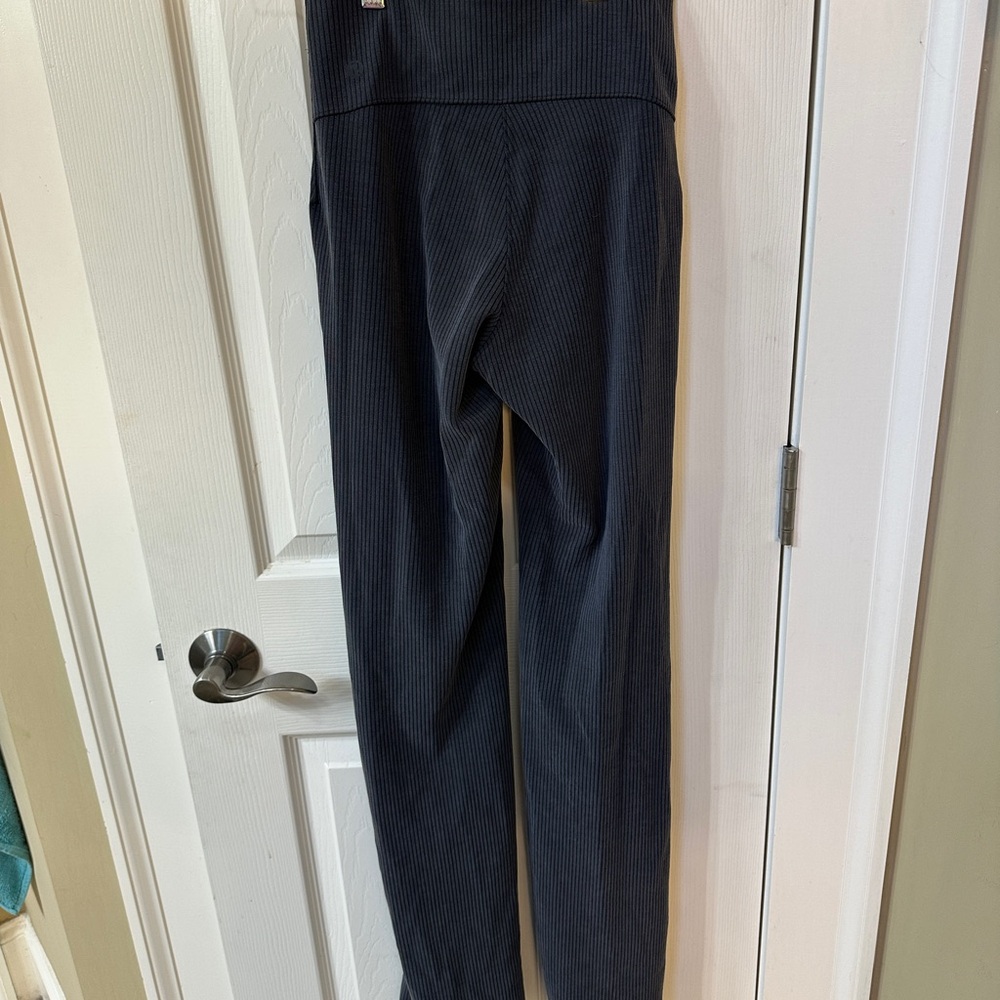 LULULEMON Black Ribbed Softstreme Flare Pant - Picture 7 of 9